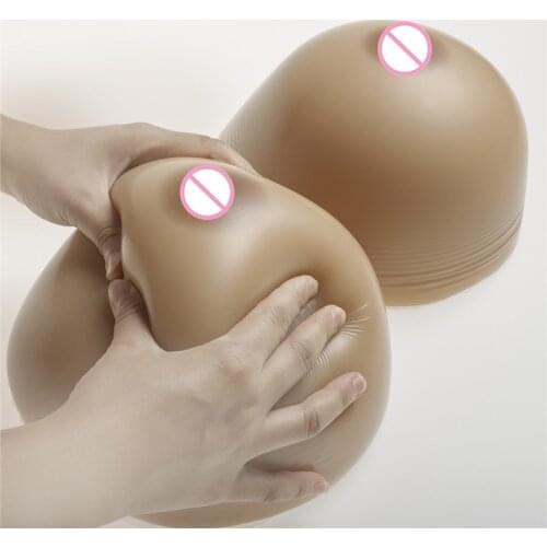 5000g/pair Silicone Breast Forms Drag Queen Huge False Tits Crossdresser Breast Enhancers Huge Cup Silicone Boobs Classic Round