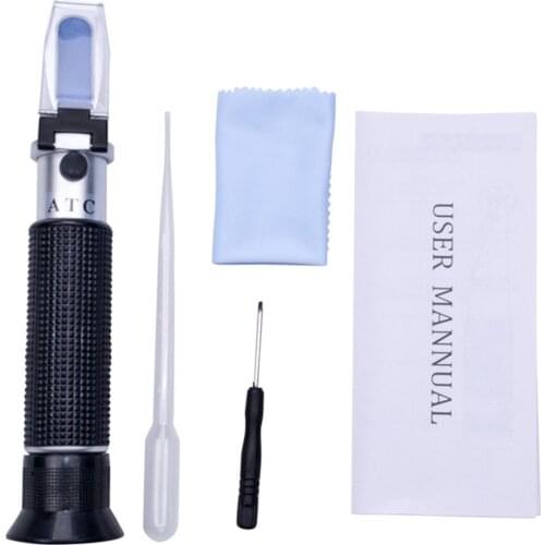 ANENG Handheld 0-32% Brix ATC Sugar Meter Fruit Saccharimeter Portable Brix Test Tools For Sugar Beer Brix Test Optical