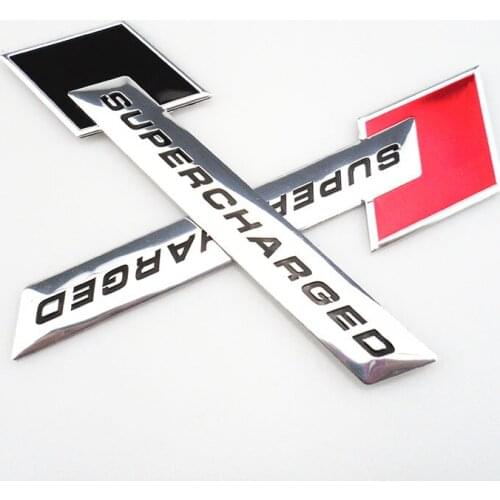 Car Styling Supercharged Turbo Boost 3D Metal Chrome Aluminium Alloy Sticker for Infiniti FX-series Q-series QX-series Coupe E