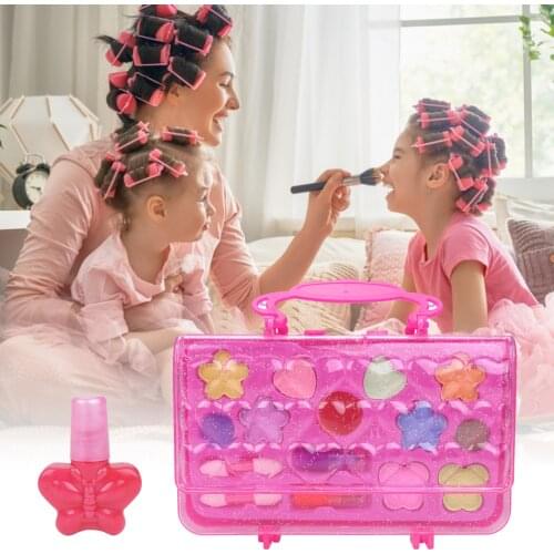 Safe Princess Makeup Set Portable Makeup Play House Toy Girls Gift Beauty Makeup Box Baby Children Toys