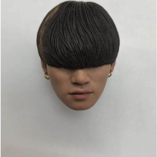Black Hair bigbang 1/6 Scale Head Sculpt The Good For 12" Action Figure Hot Toys Body Toys