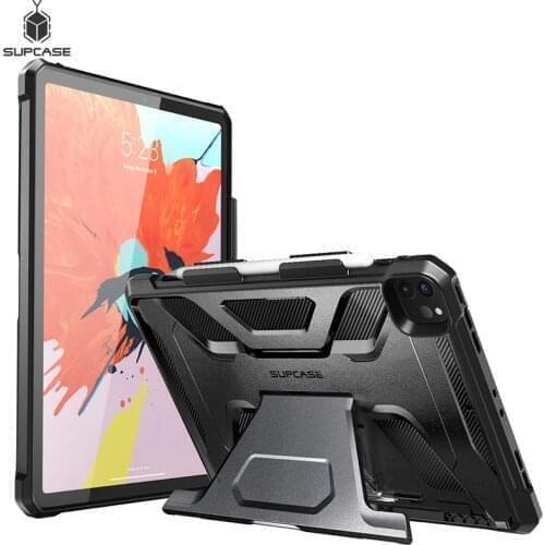 SUPCASE For iPad Pro 12.9 Case (2021 Release) UB Full-Body Rugged Rubber Cover with Built-in Apple Pencil Holder & kickstand
