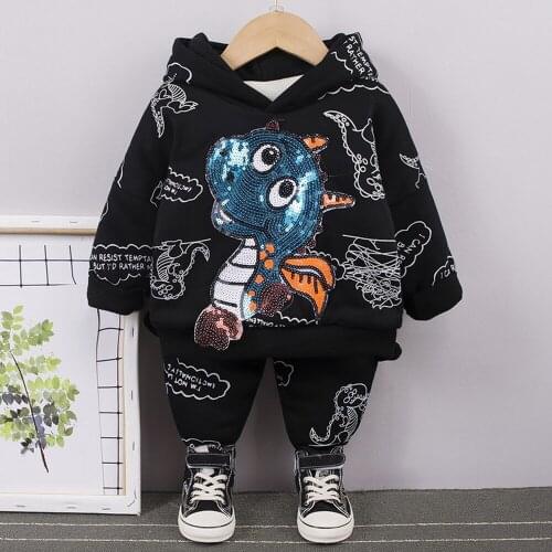 Childrens Suit 2021 Autumn Wear Trend Boys And Girls' Sports Casual Fashion Hoodie Two-Piece Set Kids Clothes