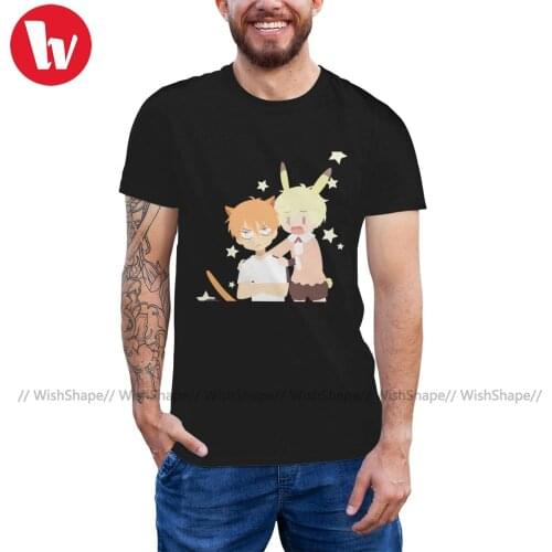 Fruits Basket Anime T Shirt Fruits Basket Kyo And Momiji T-Shirt Male Big Tee Shirt Short Sleeve Casual Tshirt