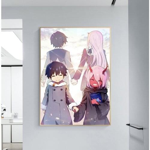 Anime Darling In The Franxx Canvas Painting Posters and Prints Cuadros Wall Art Picture for Living Room Home Decoration Unframed