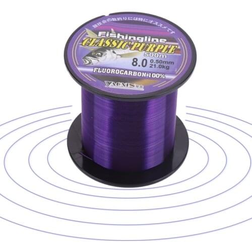 Fishing Lines Super Strong Nylon Not Fluorocarbon Tackle Non-Linen Multifilament Purple Fishing Line 100/150/200/300/500M