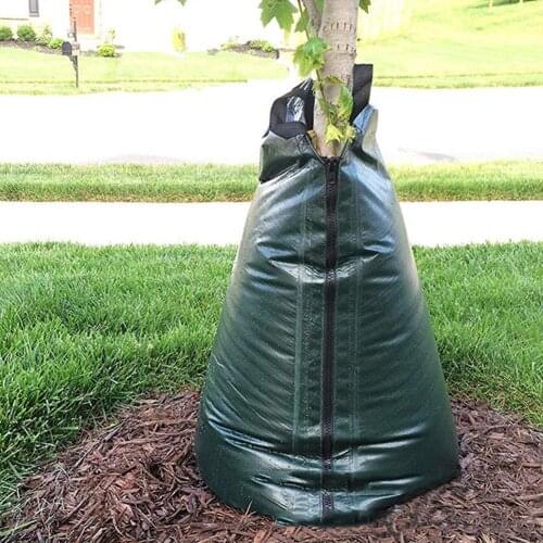 Tree Watering Bag 20 Gallon Adjustable Slow Release Watering Bag PVC Plants Tree Drip Irrigation Bag With Zipper Gardening Tool