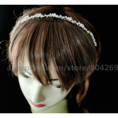 Trendy Ladies Simple Designs Jewelry Accessories Crystal Hair Clasp Princess Beatiful Hair Wear Fashion Hair Hand For Party