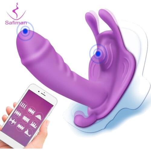 Wearable Panties Dildo Vibrators APP Remote Control Bluetooth Vibrators for Women Masturbator Vibrating Egg Sex Toys for Couples