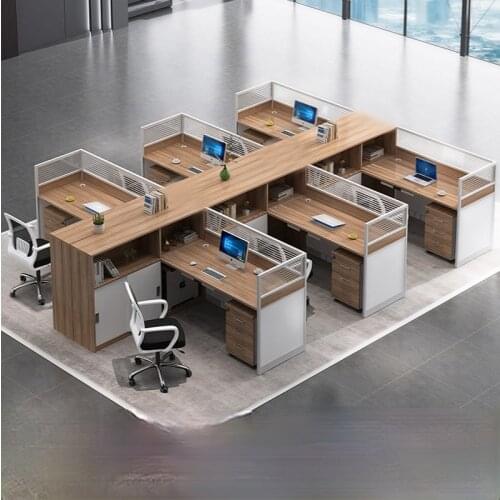Office desk and chair combination staff desk screen station office desk simple office staff desk