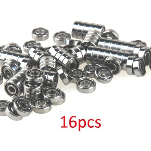 16Pcs Homemade 620 Ball Bearings 2*6*2mm Open Cover Thin Chassis Wheel Bearing for 1/32 Tamiya Mini 4WD Car Model