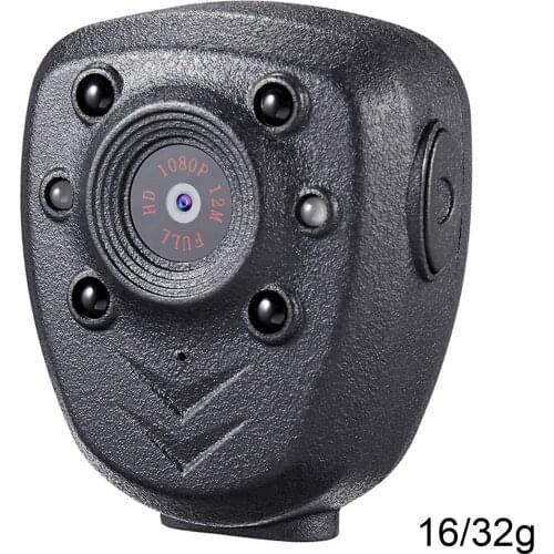 Police Mini Body Camera Camcorder Webcam w/Pocket Clip HD 1080P Wearable Video Recorder for Law Enforcement Security