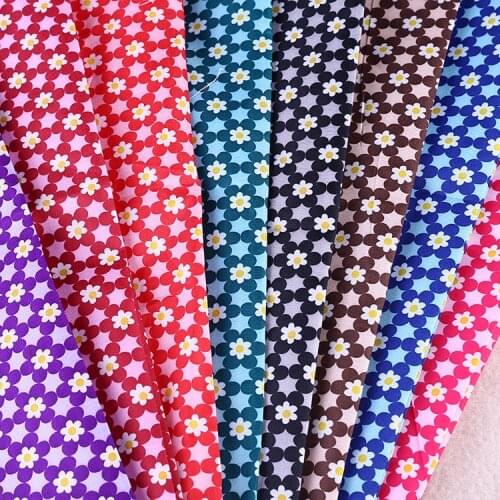 100*150cm Chrysanthemum Floral Fabric By Meter Handmade Sewing Patchwork Fabric Home Decoration Material