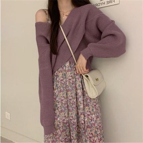 Spring Autumn 2020 French bellflower first love forest sweet super fairy Dress Sweater Pullovers two-piece suit for women m654