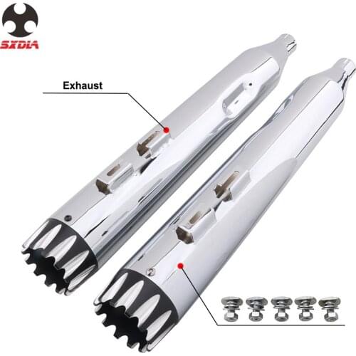 Motorcycle Exhaust Pipe Tail Pipe For Harley Road Glide Road King Electra Glide Street Touring Bagger Models 1995-2016