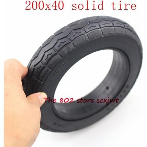 High quality 200x40 Electric Scooter Solid Tubeless Tires Wheel Tyres 8 inch folding bicycle babys car solid tyre