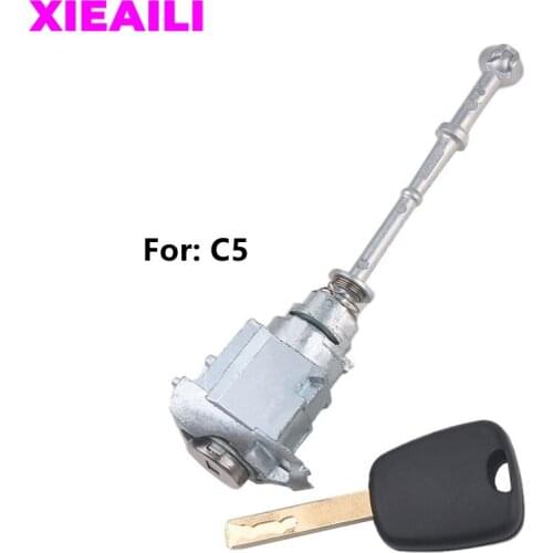 XIEAILI OEM Left Door lock Cylinder Auto Door Lock Cylinder For Citroen C5 With 1Pcs Key S414
