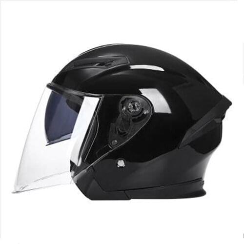 1PC Motorcycle Helmets Electric Bicycle Helmet Open Face Dual Lens Visors Men Women Summer Scooter Motorbike Moto Bike Helmet