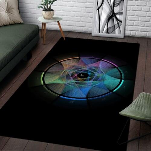 3D Print Vortex Carpet Living room bedroom area rugs black white floor mat geometric style soft kids room rugs parlor home Decor