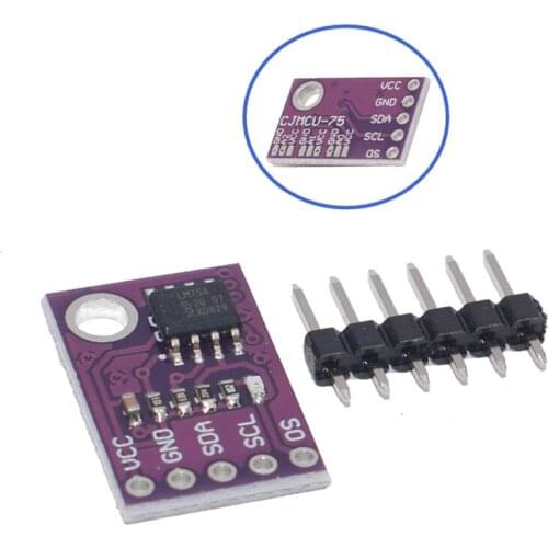 1PCS LM75 CJMCU-75 Sensor Module Temperature Sensor High Speed I2C IIC Interface High Precision LM75A