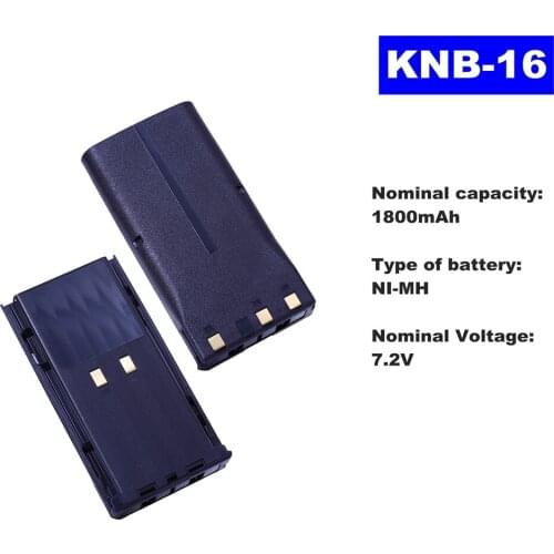 7.2V 1800mAh NI-MH Radio Battery KNB-16 For Kenwood Walkie Talkie TK-280/290/380 TK-385/390/480/481 Two Way Radio