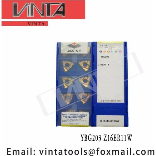Free shipping high quality 10pcs/lots YBG203 Z16ER11W cnc carbide threading inserts