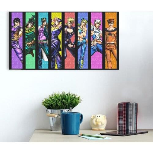 Home Decoration JoJo S Bizarre Adventure Painting Canvas Print Poster Modern Wall Art Anime Modular Picture Bedroom Background