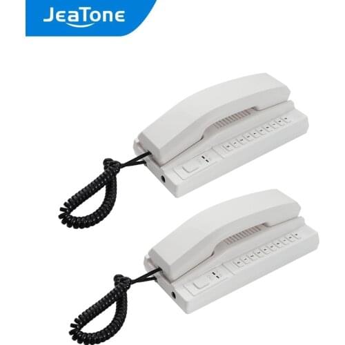 JeaTone New 2.4GHz Wireless Recharged Audio Door Phone Intercom System Secure Interphone Handsets for home, warehouse, office