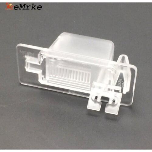 EEMRKE Car Rear View Camera Bracket License Plate Lights Housing Mount for Cadillac ATS / Escalade 2015 2016 2017 2018