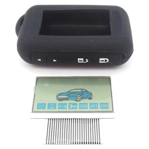 E90 LCD display flexible cable + silicone case for Starline E90 remote controller display with Zebra Stripes free shipping