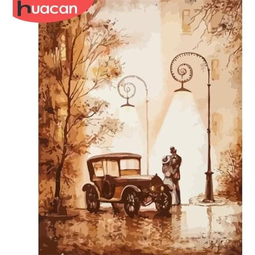 HUACAN DIY Pictures By Number Landscape Kits Home Decor Painting By Numbers Lover Drawing On Canvas HandPainted Art Gift