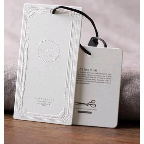 Customized die cut shape spot uv price hang tags for clothing printed tag swing tags hang tag labels for clothes/jewelry