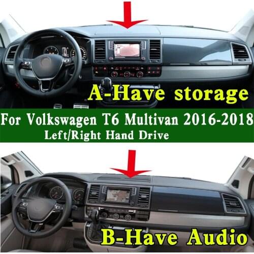 Fits Volkswagen Multivan VI SGF SGM SGN TDI340 Comfortline T6 SWB 2016 2017 2018 Dashmat Dashboard Cover Pad Dash Mat Carpet