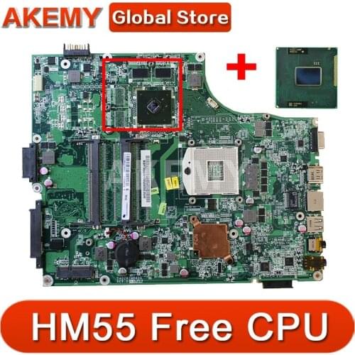 Akemy For Acer aspire 5745 5745G laptop motherboard 2 RAM slot HM55 Free cpu MBPTX06001 DA0ZR7MB8D0 DA0ZR7MB8F0 Mainboard