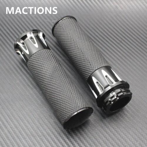 Motorcycle Black 1" 25mm Handle Bar Handle Grips For Harley Sportster 883 1200 XL XR VRSC Softail Touring Dyna Custom 1996-2018