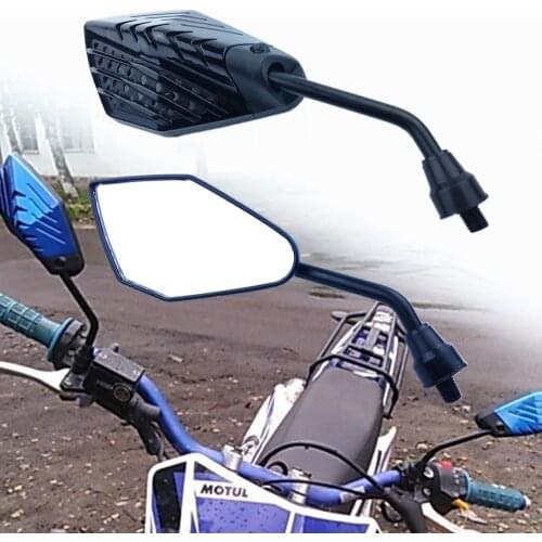 Motorcycle pair 10mm Universal ATV acessorios motocross parts dirt pit bike motorbike rear view mirrors reversing
