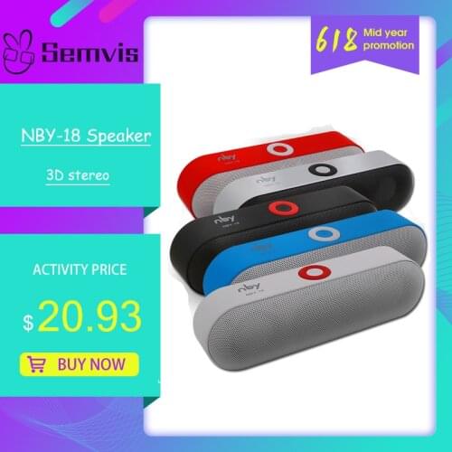 NBY-18 Speaker Portable Wireless FM Radio Bluetooth Speakers Mp3 Music Player USB Rechargeable Radio Receiver 3D Stereo Radio