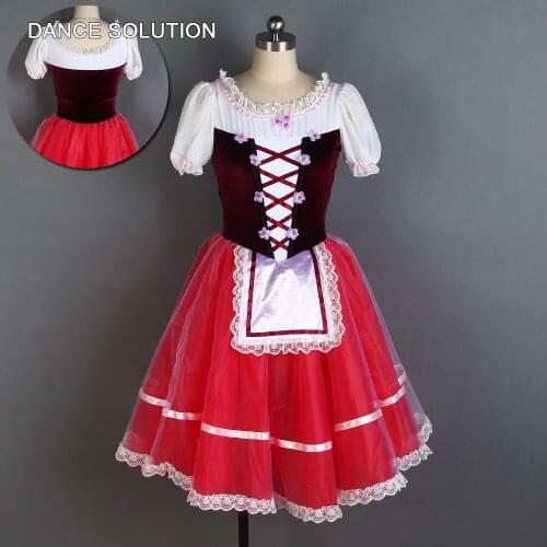 New arrival of adult ballet dance costume spandex tutu dress puff sleeve ballerina tutu costumes giselle dresses 20017