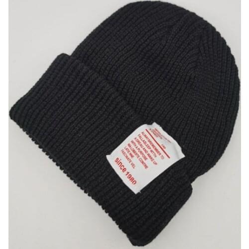 New Cloth Lable Skullies Beanies Caps For Men Women Bob Acrylic Knitted Hat Autumn Winter Streetwear Elastic Warm Hip Hop Bonnet