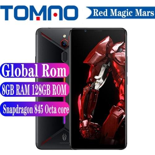 Global ROM ZTE Nubia Red Magic Mars SmartPhone Octa core Snapdragon 845 8GB RAM 128GB ROM 6.0" 3800mAh Front 16.0MP Game Phone