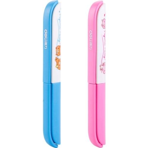 Deli 6000a portable scissors easy to carry Mini creative scissors desktop stainless steel art printing scissors