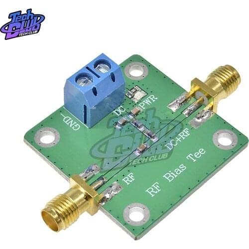 DC Bias Tee Broadband 10-6000MHz RF Microwave DC blocker for HAM radio RTL SDR LNA Low Noise Ham Radio Amplifier