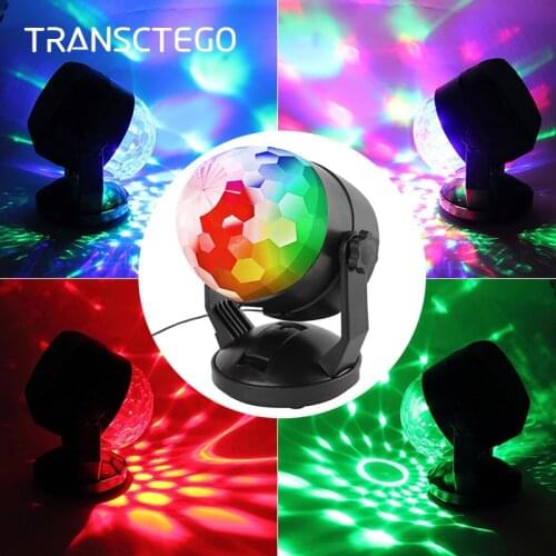 Disco Light Magic Ball DJ Lights Ball Battery Powered RGB Party Light USB Plug For Bar Club Pub Home Stage Lamp Ball Disco light
