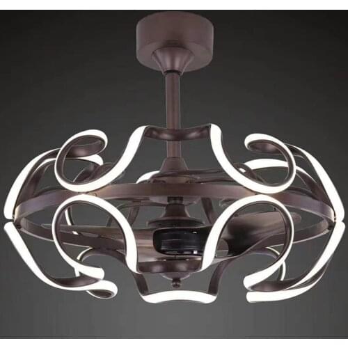 LED Ceiling Fans Light Restaurant Bedroom Ceiling Fans Light Modern Minimalist Negative Ion Ceiling Fans with Lights