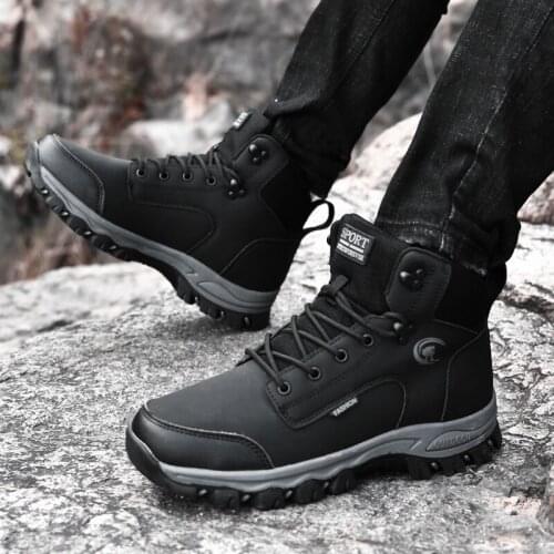 Boot waterproof work desert Winter combat chelsea boty men shoes home leather casual winter boots mens mens summer for hiking