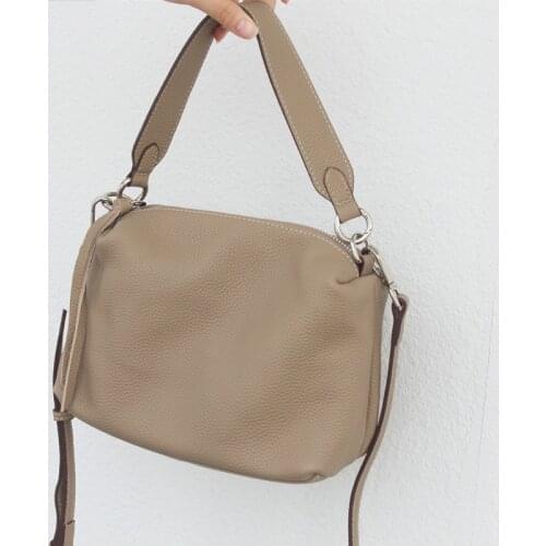 Women Genuine Leather Handbags Designer Bag Fashion Crossbody Bags For Women 2021 Casual Tote Luxury Armpit Shoulder Bag Small