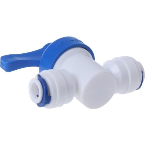 1/4'' Inline New Ball Valve Quick Connect Shut off For RO Water Reverse Osmosis Mar28