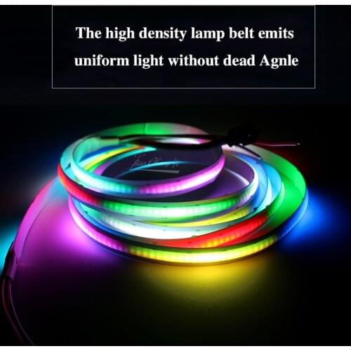 1M SK6812 WS2812 DC5V COB FOB RGB Dream full color Magic Digital Addressable LED strip High Density No spot Flexible 332leds/m
