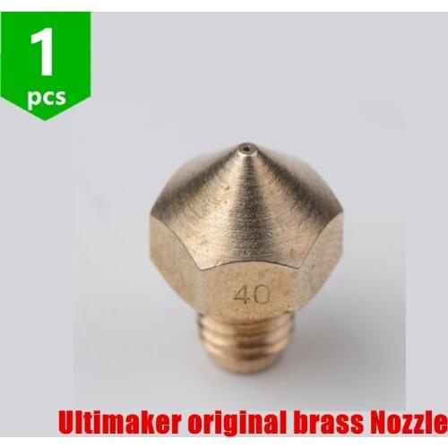SWMAKER 1pcs 3D printer parts Ultimaker original brass Nozzle 0.3mm 0.4mm 0.5mm for hot end 1.75mm 3mm filament 3D printer diy