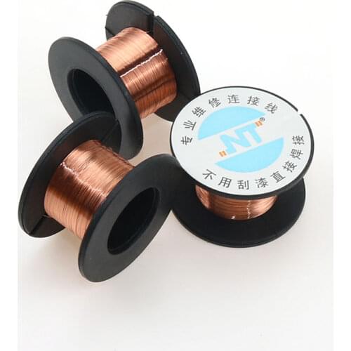 1PCS Copper Soldering Solder PPA Enamelled Repair Reel Wire Fly Line Copper Solder Wir